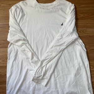 Nautica Long Sleeve White Tee